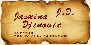 Jasmina Đinović vizit kartica